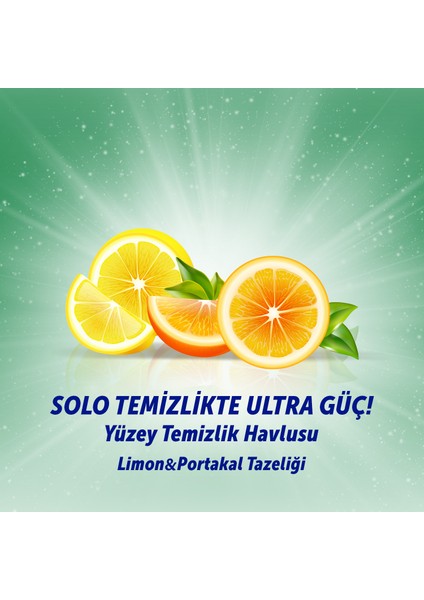 Temizlikte Ultra Güç Limon&Portakal Tazeliği Yüzey Temizlik Havlusu 100 Yaprak