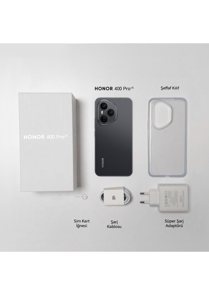 400 Pro 5G 512 GB 12 GB Ram (Honor Türkiye Garantili) Gece Siyahı