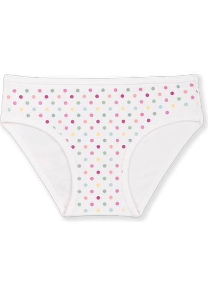 Kız Çocuk Pamuklu Renkli Baskılı Bikini Külot 6'lı Paket 5402 Renkli fırsatları