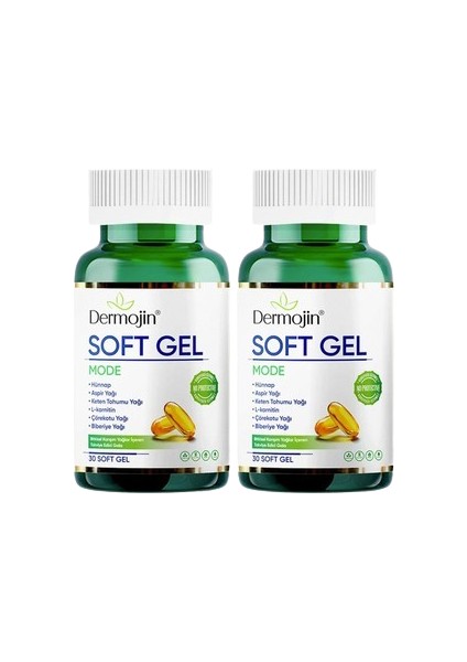 2 Adet Hünnap Bitkisel Karışım Yağlar İçeren Takviye Edici Soft Jel Kapsül