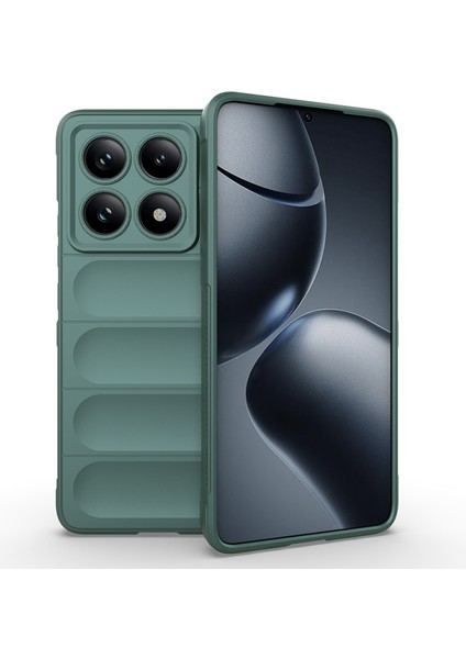 Xiaomi 14T Pro Kılıf Rahat Tutulabilir Yapılı İçi Kadife Kaplamalı Etnik Premium TPU Silikon Kapak