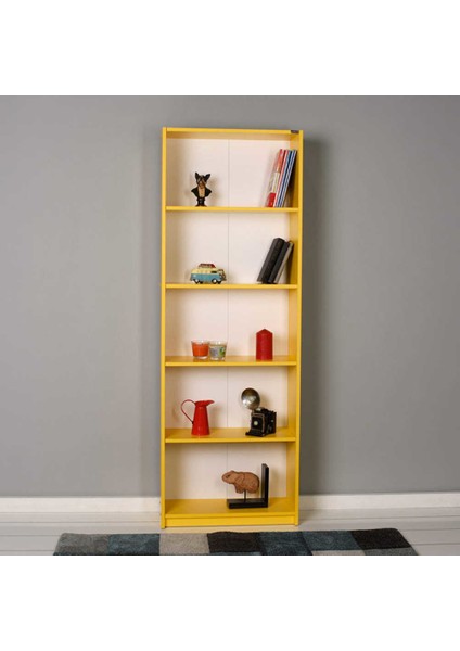 Adore Modern 5 Raflı Kitaplık - Sarı fiyatları