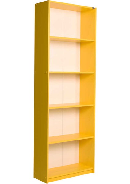 Adore Modern 5 Raflı Kitaplık - Sarı indirimleri