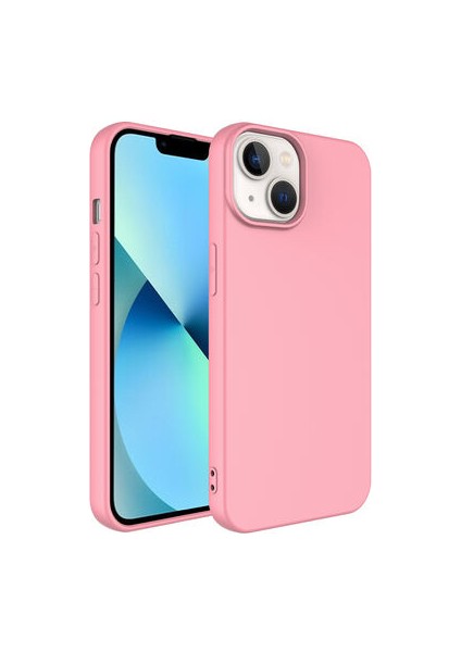 iPhone 14 Plus Kılıf Kılıf Içi Kadifeli Esnek Kadifon Lansman Premium Silikon Kılıf