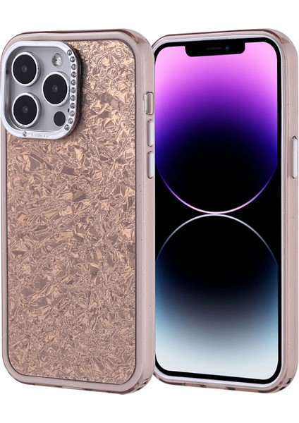 iPhone 15 Kılıf Taş Detaylı ve Şık Pebliss Premium Silikon Kapak