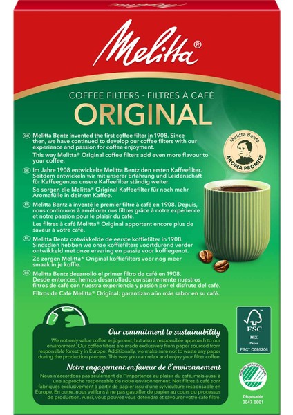 1x4® Original Kahverengi Kahve Filtre Kağıdı fiyatları