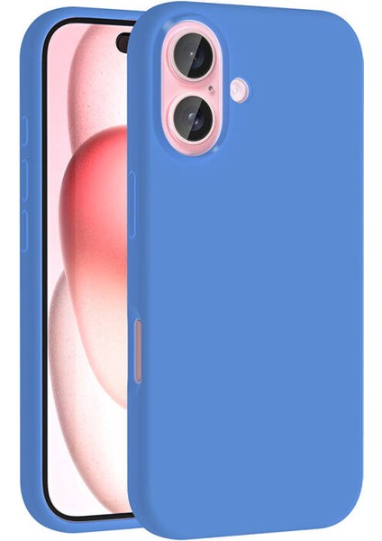 iPhone 16 Plus Kılıf Yumuşak Dokulu ve Soft Yapılı Magsafe Özellikli Pastella Premium Silikon Kapak
