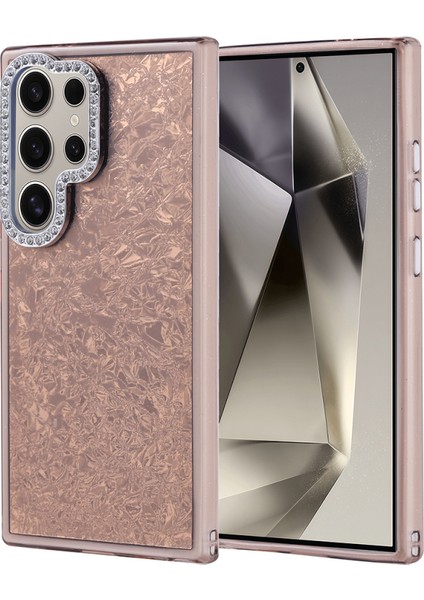 Galaxy S24 Ultra Kılıf Taş Detaylı ve Şık Pebliss Premium Silikon Kapak
