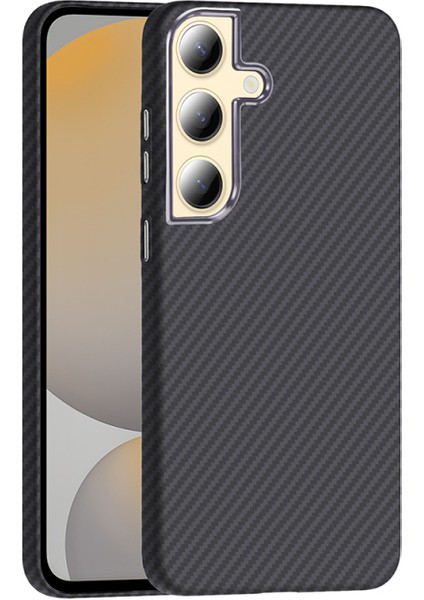 Galaxy S24 Kılıf M-Safe Özellikli ve Karbon Tasarımlı Şık ArmaLux Premium Sert Kapak
