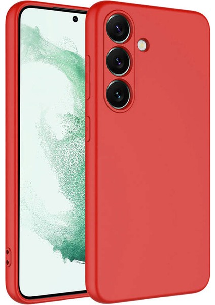 Samsung Galaxy S24 Kılıf Kılıf Içi Kadifeli Esnek Kadifon Lansman Premium Silikon Kılıf
