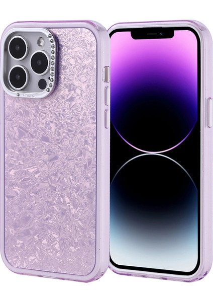 iPhone 15 Kılıf Taş Detaylı ve Şık Pebliss Premium Silikon Kapak
