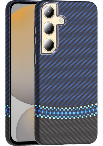 Galaxy S24 Kılıf M-Safe Özellikli ve Karbon Tasarımlı Şık ArmaLux Premium Sert Kapak