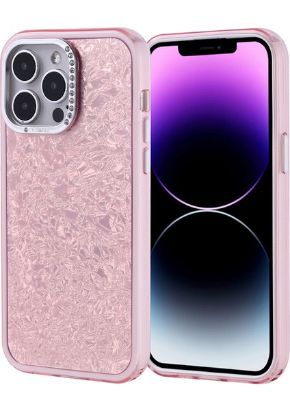 iPhone 15 Kılıf Taş Detaylı ve Şık Pebliss Premium Silikon Kapak