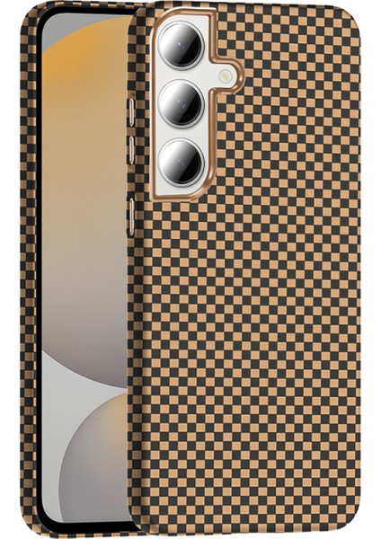 Samsung Galaxy S24 Fe Kılıf M-Safe Şarj Destekli Karbon Tasarımlı Voltra Premium Kapak