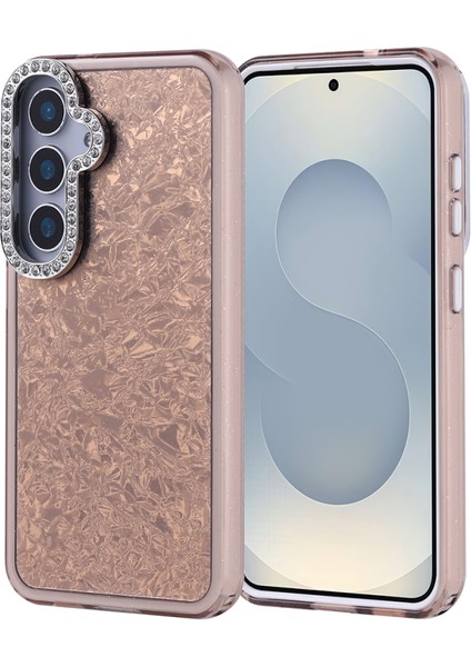Galaxy S25 Kılıf Taş Detaylı ve Şık Pebliss Premium Silikon Kapak