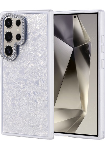 Galaxy S24 Ultra Kılıf Taş Detaylı ve Şık Pebliss Premium Silikon Kapak