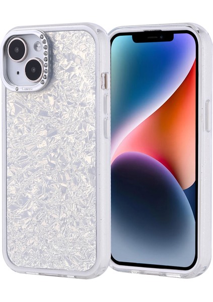 iPhone 13 Kılıf Taş Detaylı ve Şık Pebliss Premium Silikon Kapak