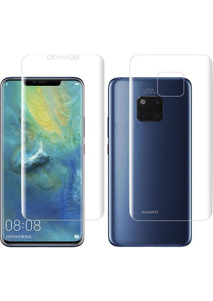 Huawei Mate 20 Pro ile Uyumlu Ön Arka Koruma Full Body Jelatin