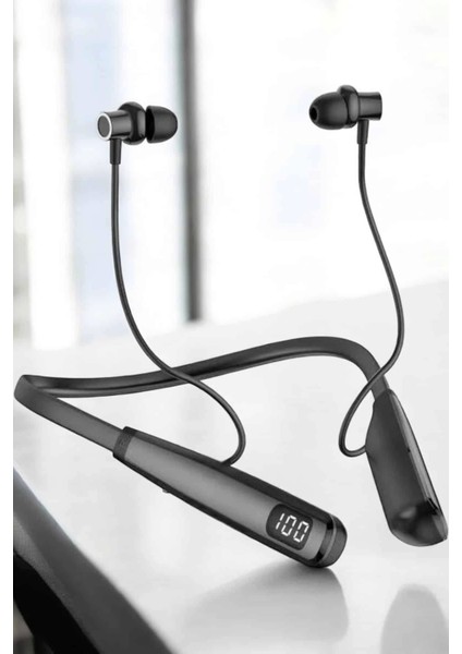 Boyun Bantlı Bluetooth Kulaklık Yüksek Ses Kaliteli 100 Saat Kulaklık
