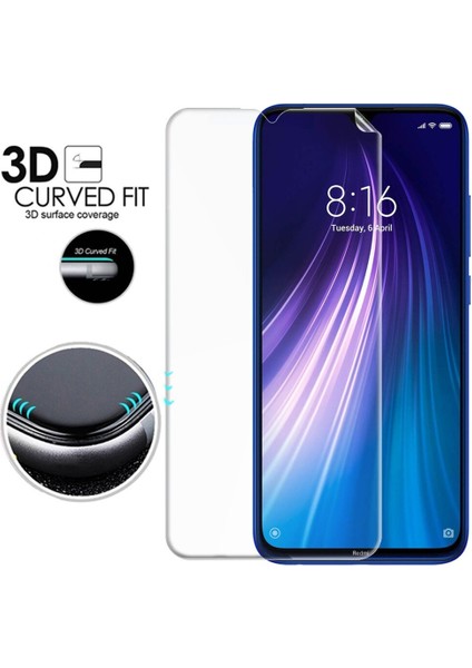Xiaomi Redmi Note 8 ile Uyumlu Ön Arka Koruma Full Body Jelatin