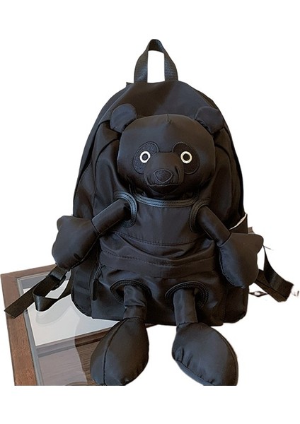 Karikatür Panda Sırt Çantası Üç Boyutlu Seyahat Okul Çantası (Yurt Dışından)