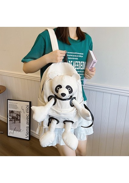 Karikatür Panda Sırt Çantası Üç Boyutlu Seyahat Okul Çantası (Yurt Dışından) fırsatları