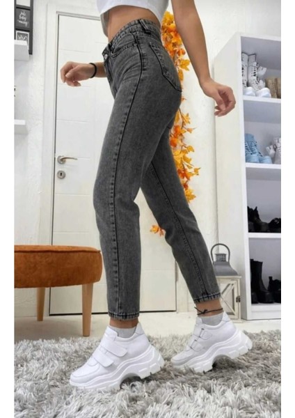Yüksek Bel Mom Jean Kadın Kot Pantolon