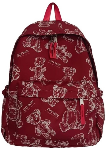 Okul Çantası Ortaokul Öğrencisi Ayı Baskı Sırt Çantası Bilgisayar Sırt Çantası (Yurt Dışından)