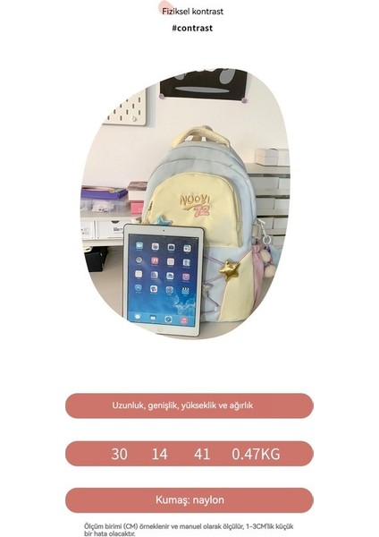 Sevimli Büyük Kapasiteli Sırt Çantası, Okul Çantası, Kız Öğrenciler Için Seyahat Çantası (Yurt Dışından) fiyatları