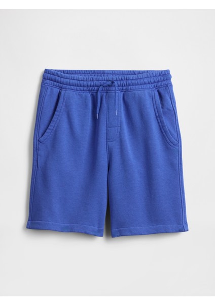 Erkek Çocuk Mavi Fleece Pull-On Şort