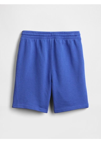 Erkek Çocuk Mavi Fleece Pull-On Şort
