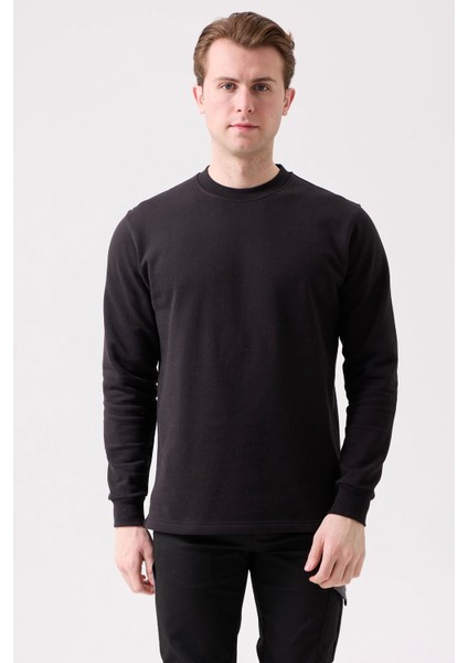 Galanthus Basic Sweatshirt - Uzun Kollu, Pamuklu, Rahat Kesim, Günlük ve Iş Kullanımı Için