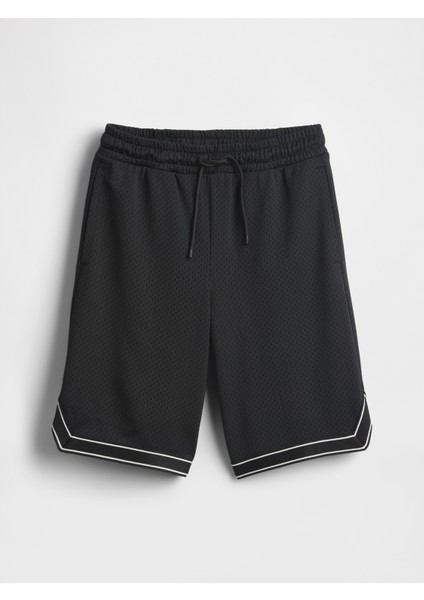 Erkek Çocuk Siyah Gapfit 8.5" Mesh Pull-On Şort