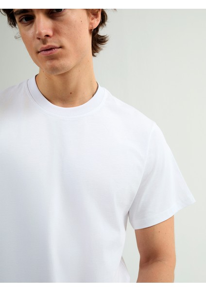 Matias 84001 Regular Fit Beyaz Erkek Basic T-Shirt fiyatları