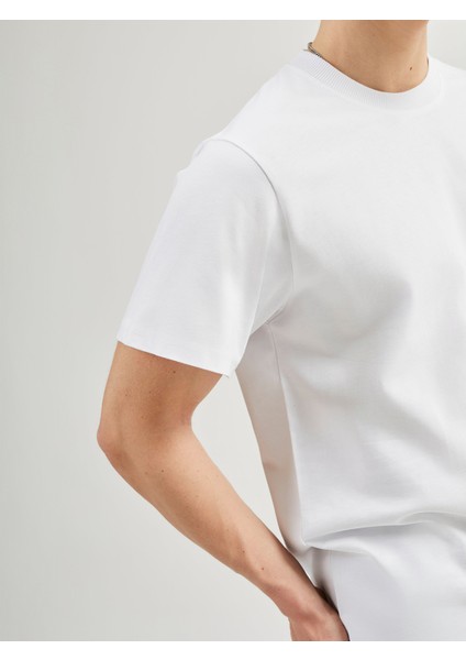 Matias 84001 Regular Fit Beyaz Erkek Basic T-Shirt modelleri