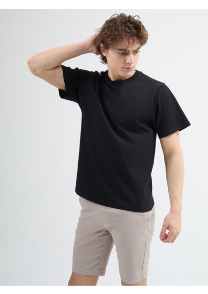 Matias 84001 Regular Fit Siyah Erkek Basic T-Shirt modelleri