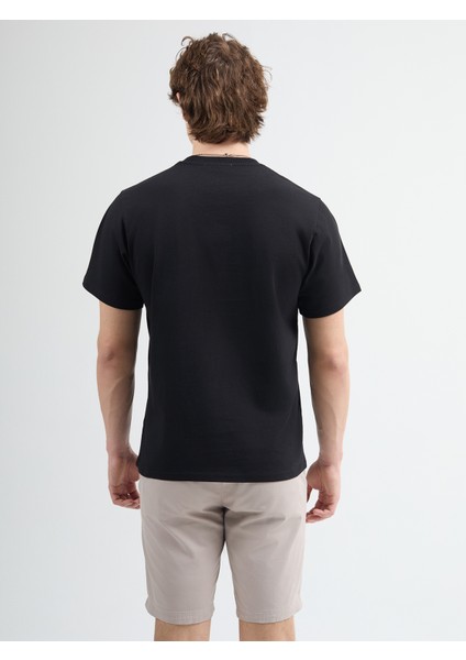 Matias 84001 Regular Fit Siyah Erkek Basic T-Shirt fırsatları