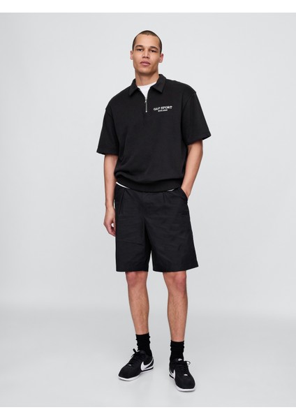 Erkek Siyah Vintagesoft Spor Çeyrek Fermuarlı Pullover Sweatshirt modelleri