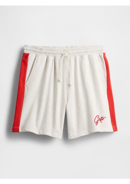 Erkek Kırık Beyaz Vintage Soft Sweat Şort
