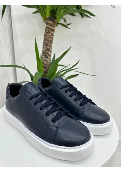 Hakiki Deri Günlük Sneaker Erkek Ayakkabı