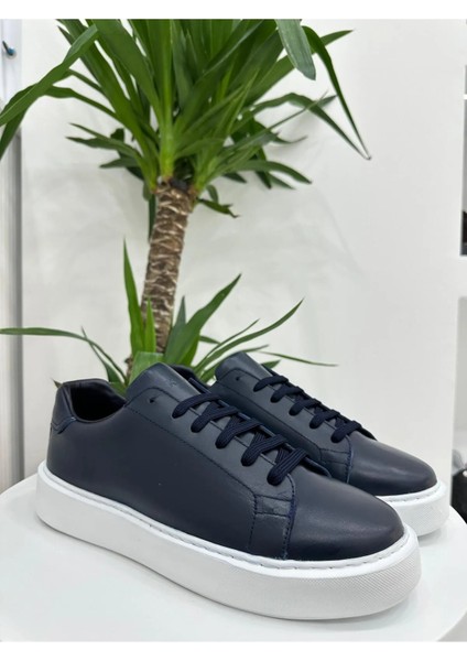 Hakiki Deri Günlük Sneaker Erkek Ayakkabı