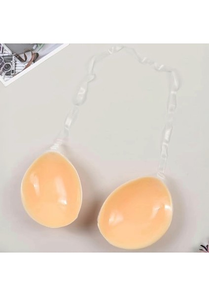 Ten Silikon Yapışkanlı Dikleştirici Göğüs Pedi Mayo Abiye Gelinlik Elbise Sütyeni Push Up Ped modelleri