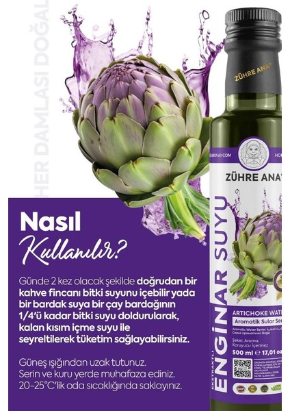 Ekstraktlı Enginar Suyu 500 ml modelleri