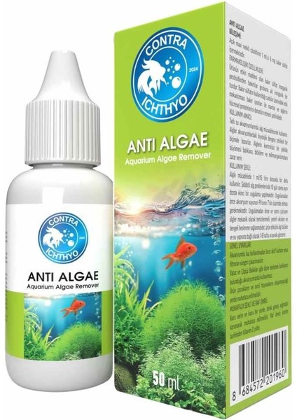 Anti Algae 50ML – Akvaryum Yosun Temizleyici Solüsyon