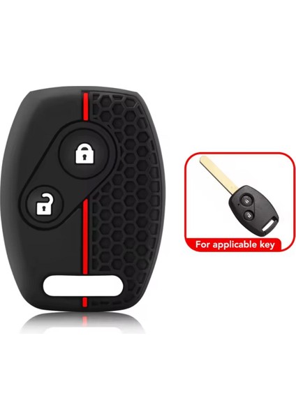 Honda Civic Fd6 Crv Accord Uyumlu 2 Tuşlu Silikon Anahtar Koruma Kılıfı 2.resime Bakınız