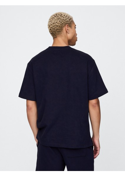 Erkek Siyah Vintagesoft Athletic Gap Logo Sweatshirt