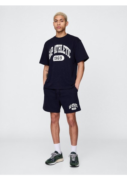 Erkek Siyah Vintagesoft Athletic Gap Logo Sweatshirt