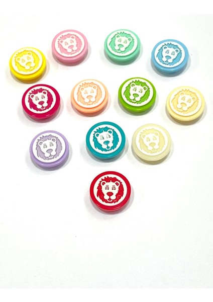 Bebek Düğmesi / Aslan Yüzü Model / 10 Adet