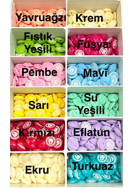 Bebek Düğmesi / Aslan Yüzü Model / 10 Adet modelleri