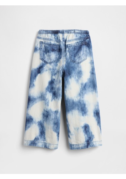 Kız Bebek Denim Mavi Baggy Jean Pantolon